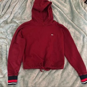 Red Tommy Hilfiger Sweatshirt Hoodie